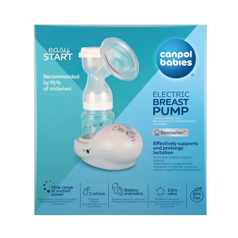 Молокоотсос CANPOL BABIES электрический EasyStart (арт. 12/201) картинка № 2
