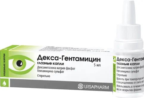 Декса-Гентамицин фл.-кап.(капли глазн.) 5мл