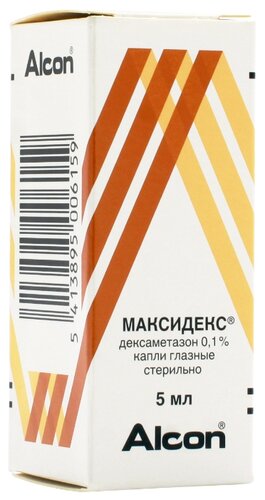 Максидекс фл.-кап.(капли глазн.) 0,1% 5мл