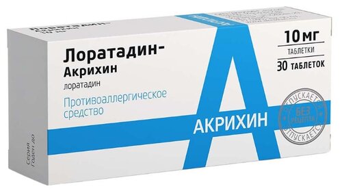 Лоратадин-Акрихин таб. 10мг №30