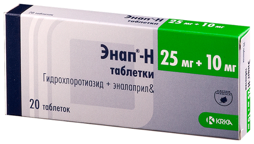 Энап-H таб. 10мг/25мг №20