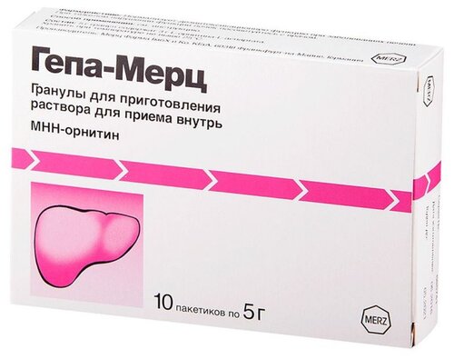 Гепа-Мерц пак.(гран. д/приг. р-ра д/приема внутрь) 3г/5г №10