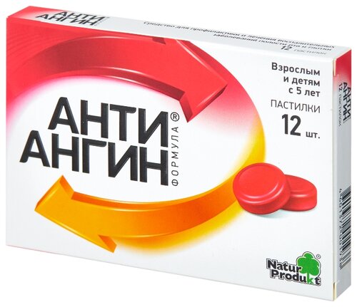 Анти-Ангин формула пастилки №12