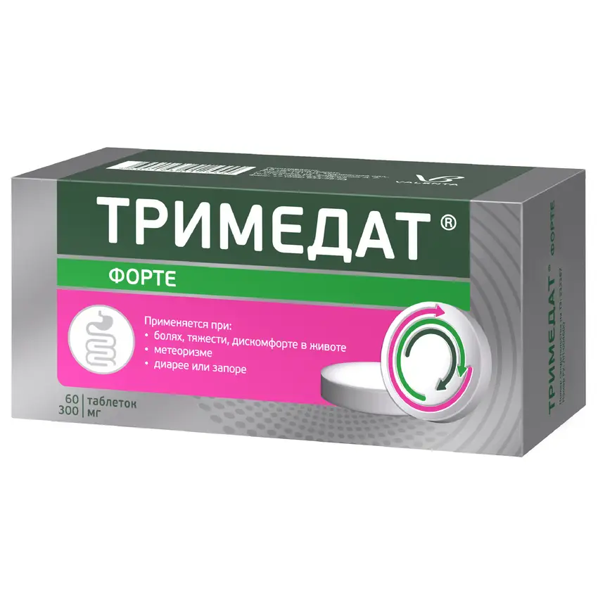 Тримедат Форте таб. с пролонг. высв. п/пл. об. 300мг №60 картинка № 3