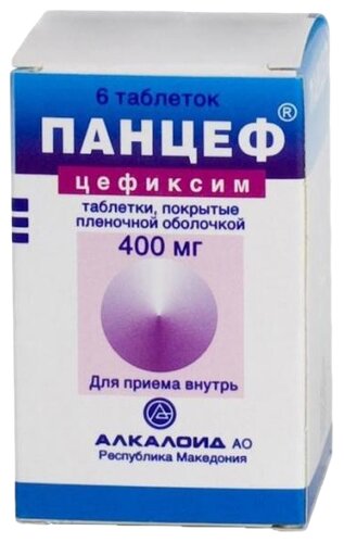 Панцеф таб. п/пл. об. 400мг №6