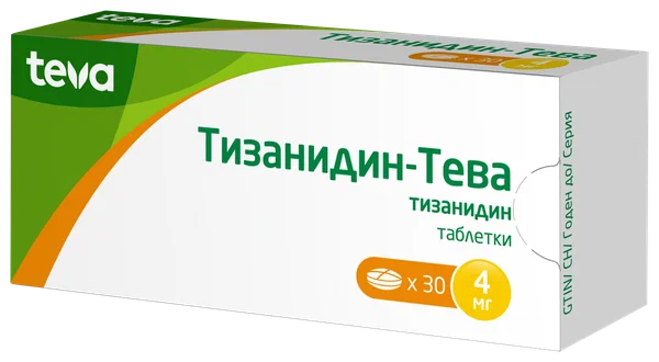 Тизанидин-Тева таб. 4мг №30