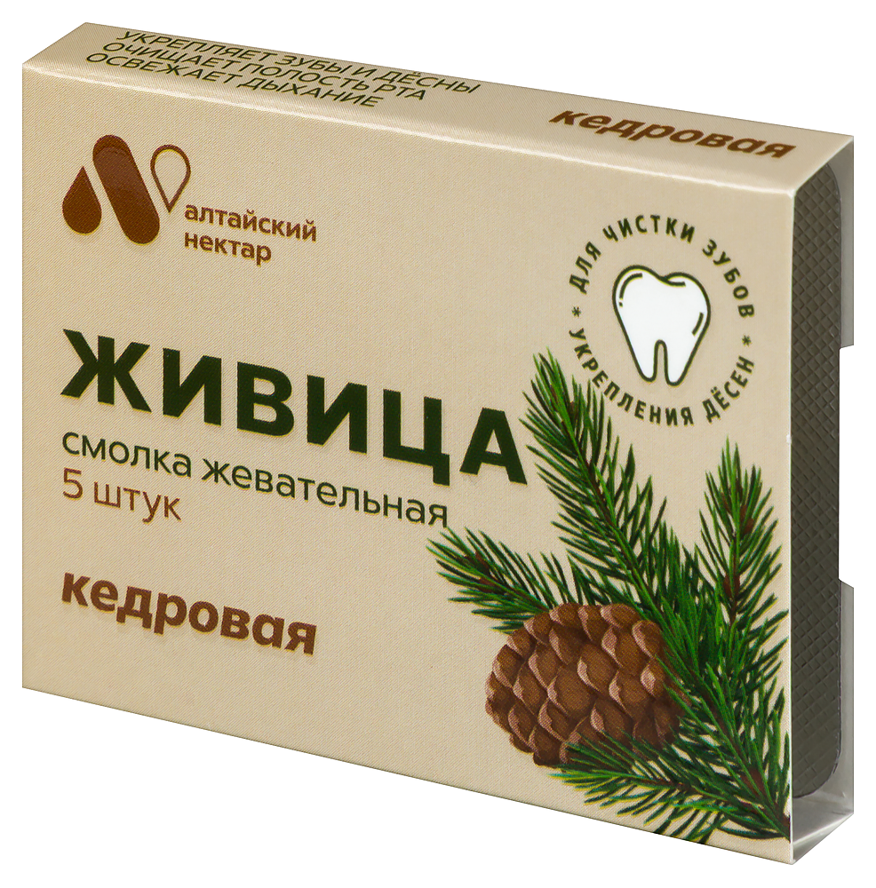 Жевательная резинка ЖИВИЦА ТАЕЖНАЯ Смолка кедр №5 картинка № 5