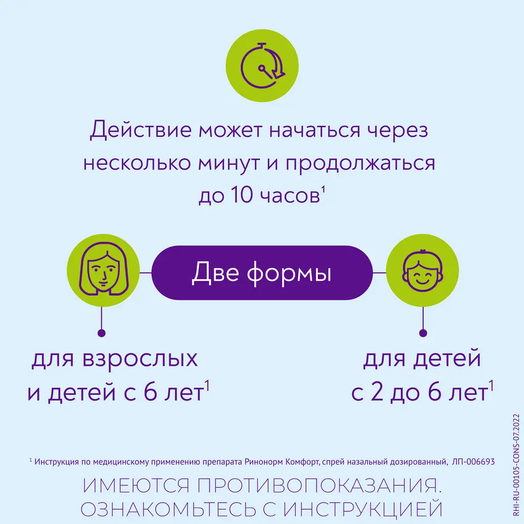 Ринонорм Комфорт фл.(спрей назальн. дозир.) 0,05мг+5мг/доза 10мл (90 доз) картинка № 4