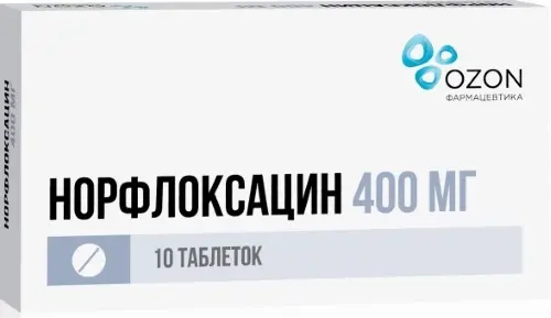 Норфлоксацин таб. п/пл. об. 400мг №10