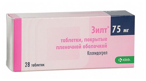 Зилт таб. п/пл. об. 75мг №28