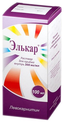 Элькар фл.(р-р д/приема внутрь) 300мг/мл 100мл