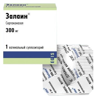 Залаин супп. ваг. 300мг №1