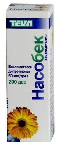 Насобек фл.(спрей наз. дозир.) 50мкг/доза 200доз