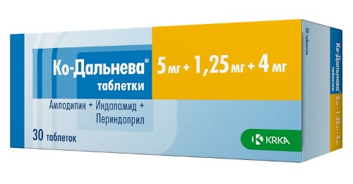 Ко-Дальнева таб. 5мг + 2,5мг + 8мг №30 картинка № 11