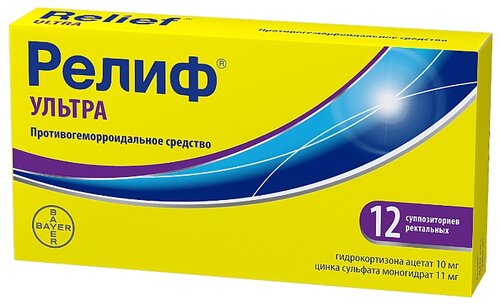 Релиф Ультра супп. рект. №10