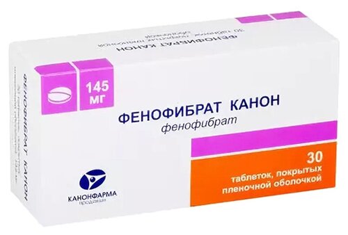 Фенофибрат Канон таб. п/пл. об. 145мг №30
