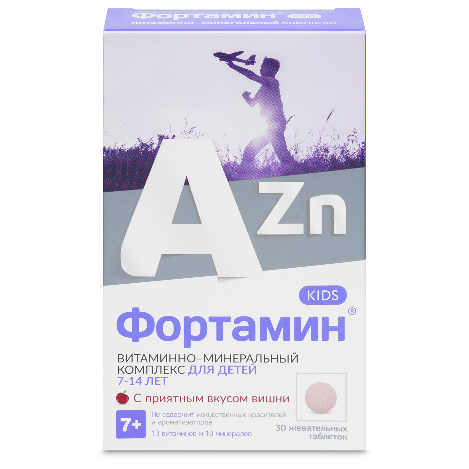 Фортамин д/детей 7-14 лет (БАД) таб. жев. №30 (вишня)
