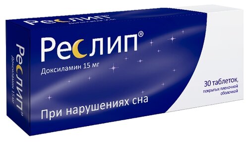 Реслип таб. п/пл. об. 15мг №30