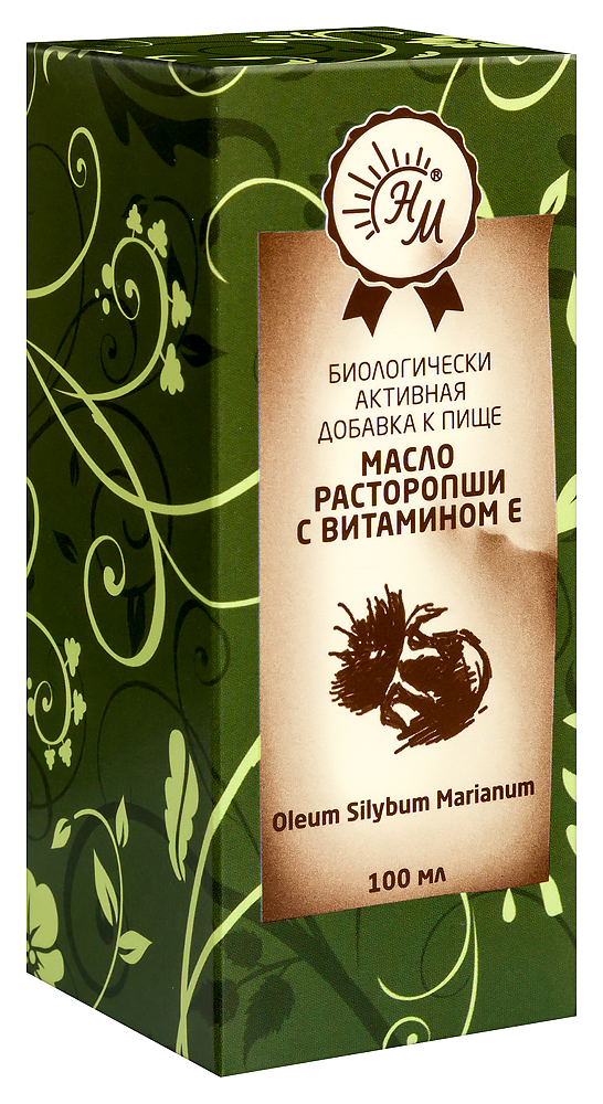 Масло пищевое Расторопши с Витамином E 100мл картинка № 5
