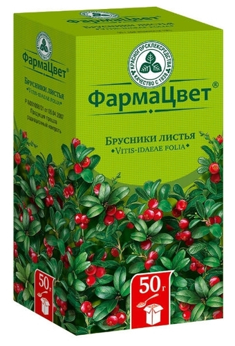 Брусники листья пак. 50г