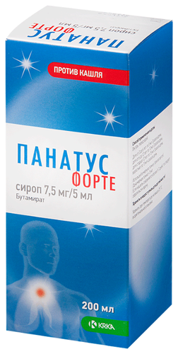 Панатус форте фл.(сироп) 7,5мг/5мл 200мл (мерная ложка)