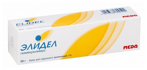 Элидел туба(крем д/наружн. прим.) 1% 30г №1