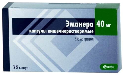 Эманера капс. кишечнораств. 40мг №28