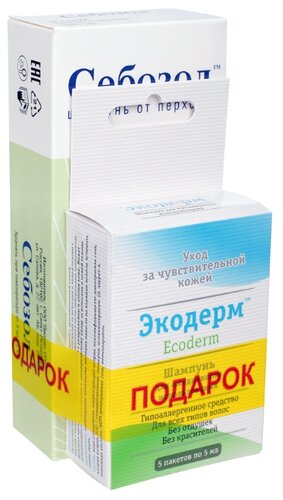 Себозол фл.(шамп.) 1% 100мл + пак.(шамп.) 5мл №5