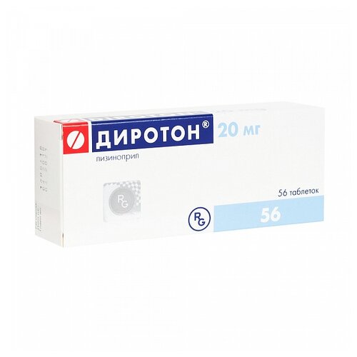 Диротон таб. 20мг №56