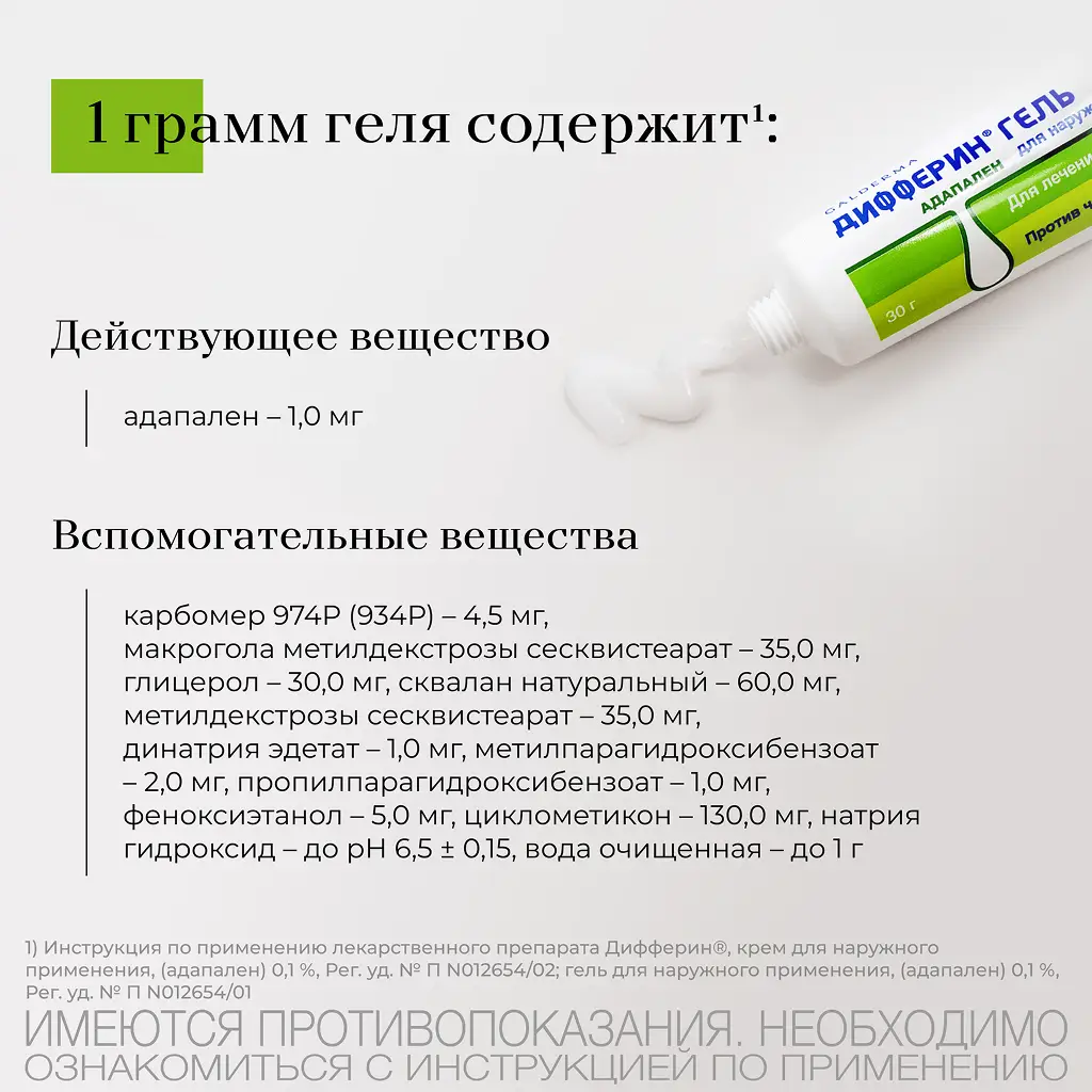 Дифферин туб.(гель) 0,1% 30г картинка № 8